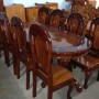 Bộ bàn ăn gỗ Xoan 8 ghế